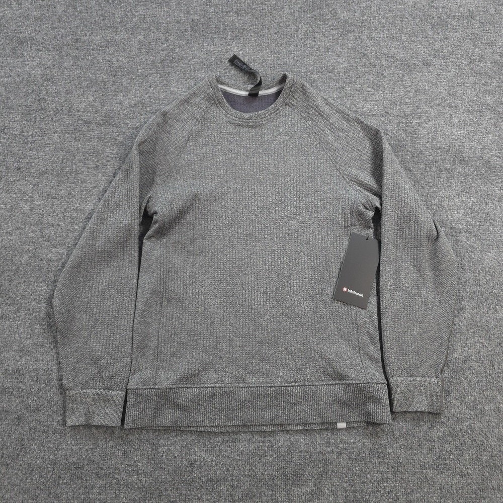 Lululemon Sweater Mens XS Gray Engineered Warmth Long Sleeve Merino Thermal Crew